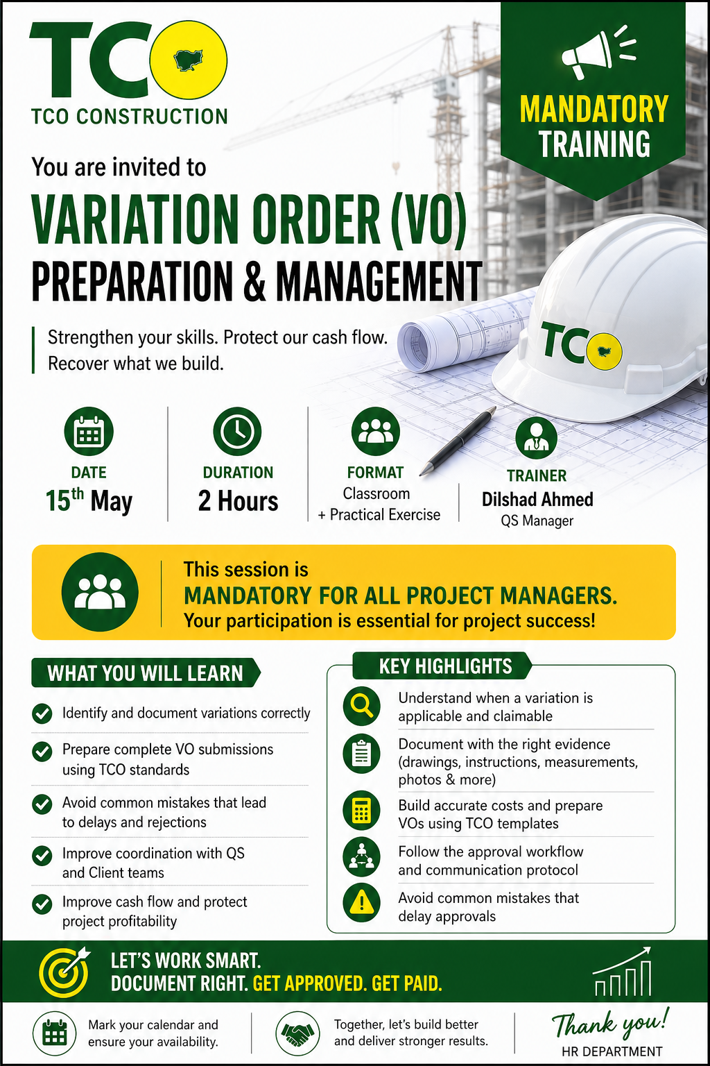 Variation Order Training